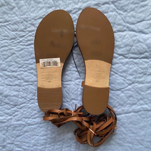 NEW SPELL & THE GYPSY Strappy Gladiator Tan Sandals Size 41 - Picture 7 of 9